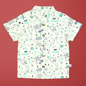 Space Kid Cambric Shirt-imababywear