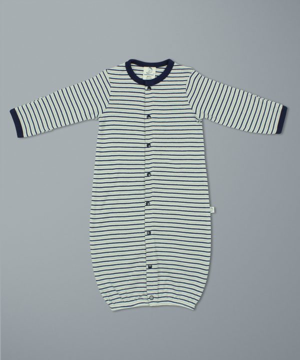 Nautical Stripes Convertible Sleepsuit-imababywear