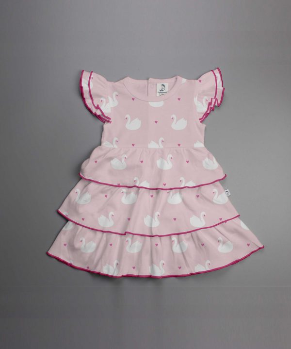 Geese Love Knitted Layered Dress-imababywear