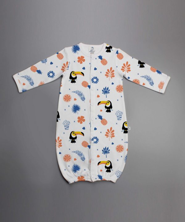 Toucan Forest Convertible Sleepsuit-imababywear