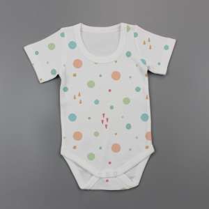 Dots and Doodles Half Sleeve Bodysuit-imababywear