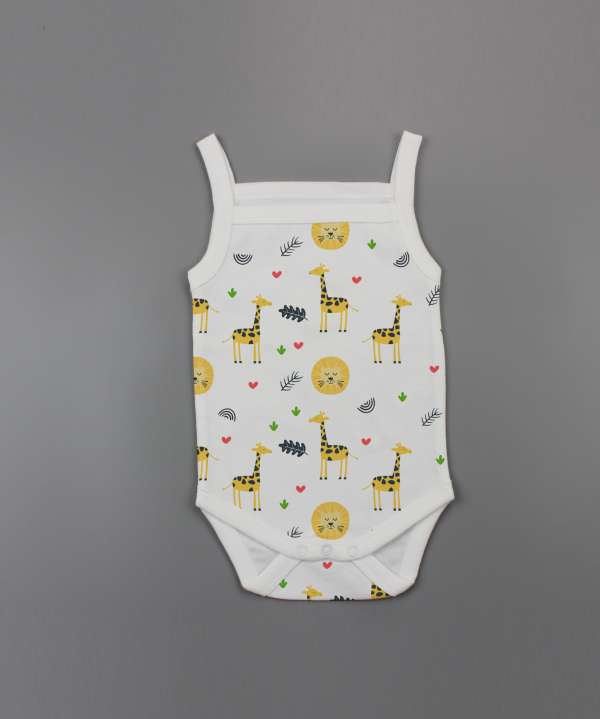 Yellow Forest Strapy Bodysuit-imababywear
