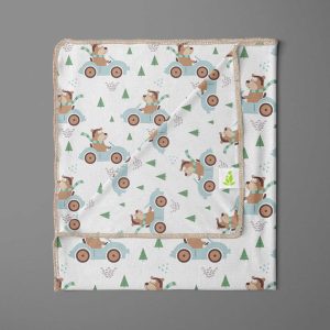 Forest Drive Receiving Blanket - imababywear