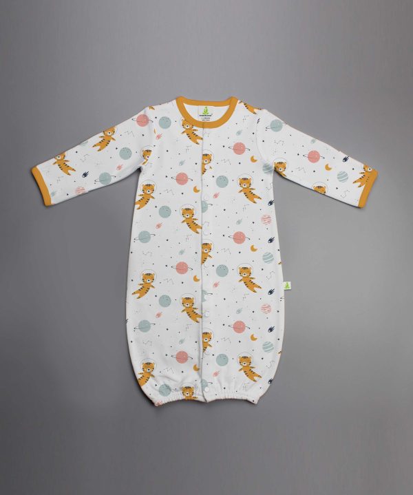 Tiger Space Convertible Sleepsuit - imababywear