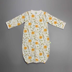 Floral Garden Convertible Sleepsuit-imababywear