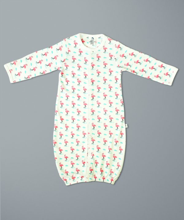 Miss Flamingo Convertible Sleepsuit-imababywear