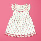 Miss Flamingo Knitted Frill Gown-imababywear