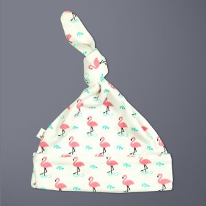 Miss Flamingo Knotted Beanie-imababywear