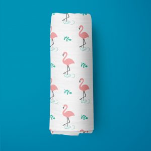 Miss Flamingo Muslin Wrap-imababywear
