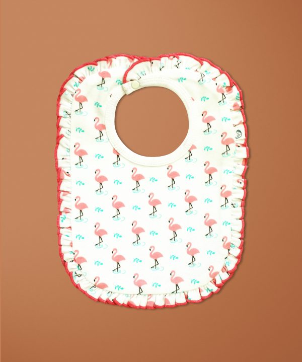 Miss Flamingo Reversible Bib-imababywear