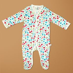 Flora And Fauna Bamboo Snap Growsuits-imababywear