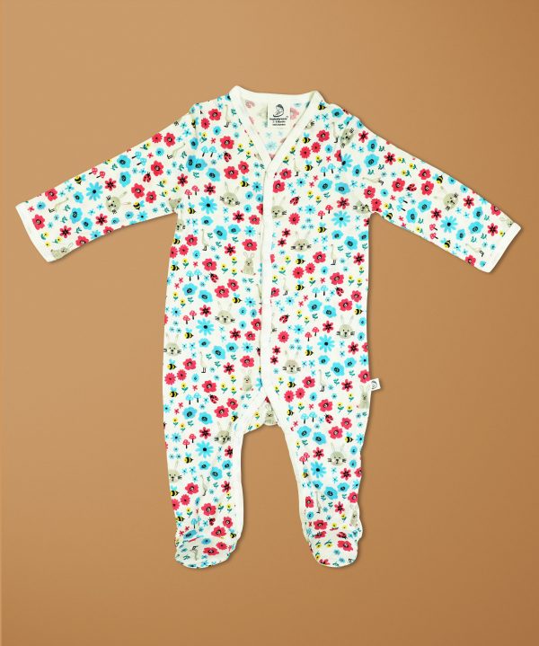 Flora And Fauna Bamboo Snap Growsuits-imababywear