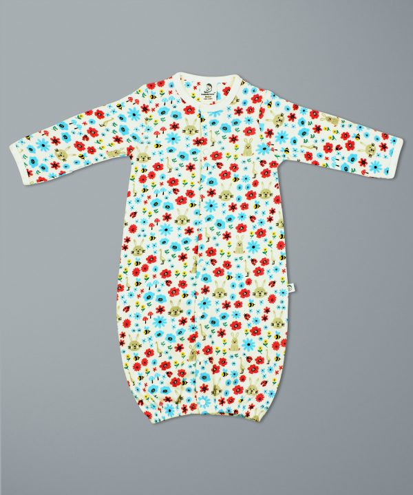 Flora And Fauna Convertible Sleepsuit-imababywear