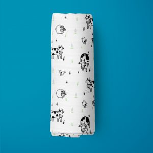 Farmland Muslin Wrap-imababywear