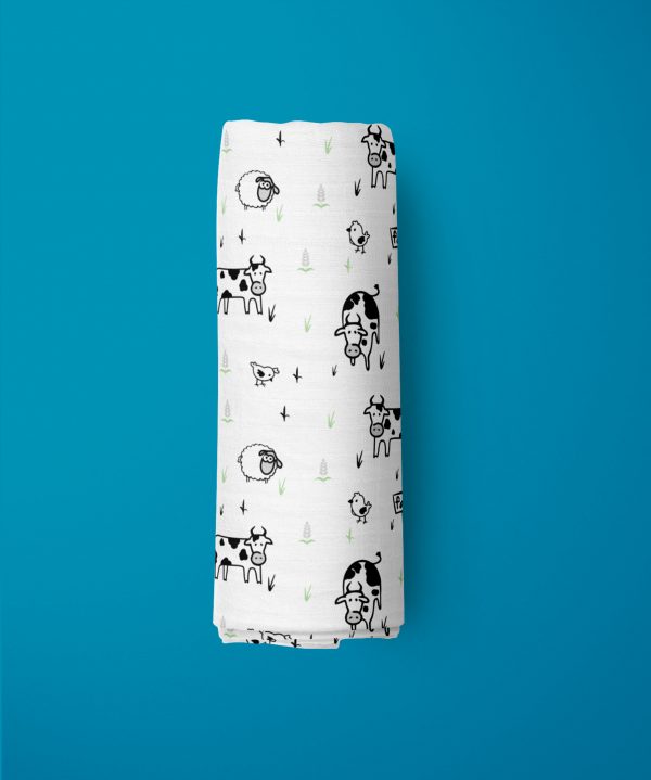 Farmland Muslin Wrap-imababywear