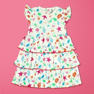 Marine Kingdom Knitted Layered Dress-imababywear