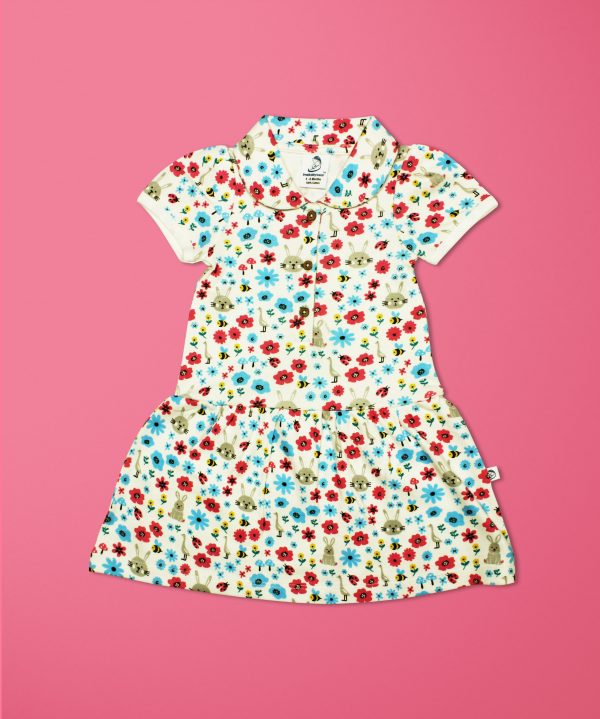 Flora And Fauna Woven Peter Pan Dress-imababywear