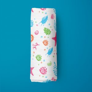 Marine Kingdom Muslin Wrap-imababywear