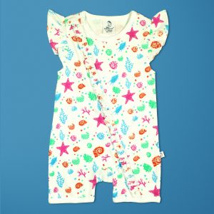 Marine Kingdom Short Sleeve Zipsuit-imababywear