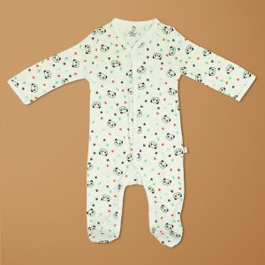 Little Panda Bamboo Snap Growsuits-imababywear