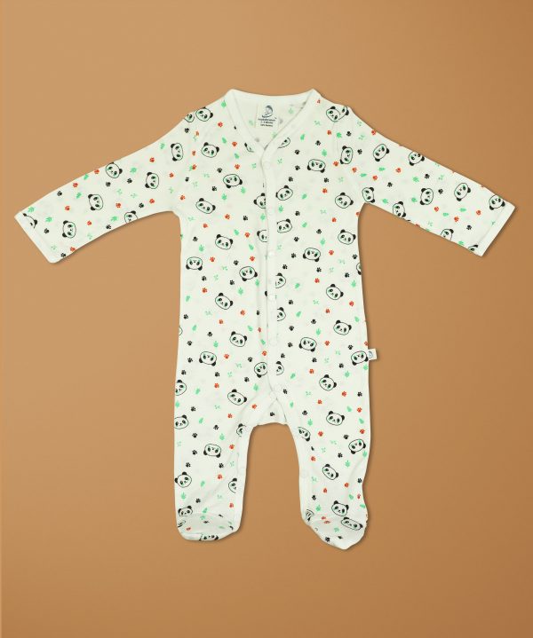 Little Panda Bamboo Snap Growsuits-imababywear