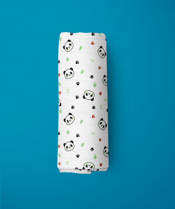 Little Panda Muslin Wrap-imababywear
