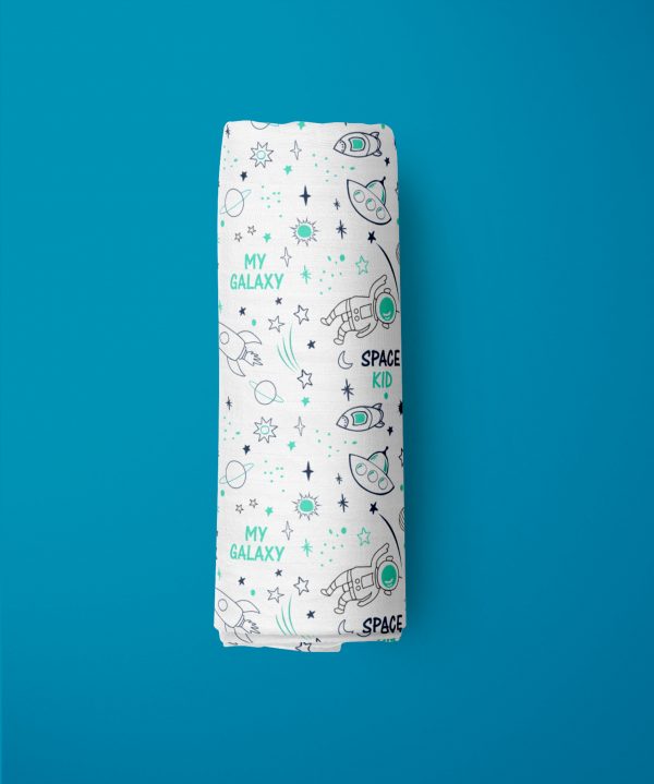 Space Kid Muslin Wrap-imababywear