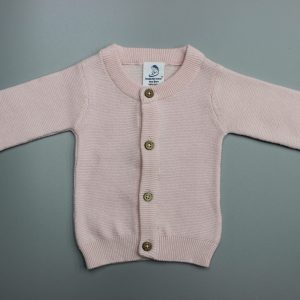 Pink Knitted Cardigan-imababywear