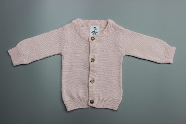 Pink Knitted Cardigan-imababywear