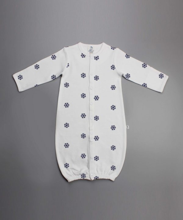 Snow Flakes Convertible Sleepsuit-imababywear