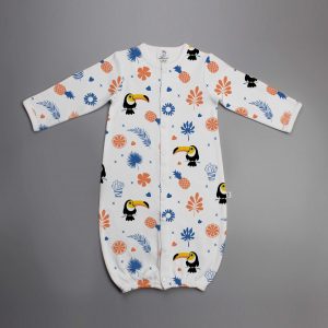 Toucan Forest Convertible Sleepsuit-imababywear