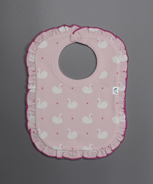 Geese Love frill bib-imababywear