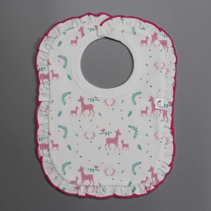 Woodland Deer frill bib-imababywear