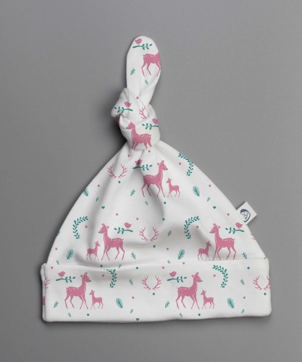 Woodland Deer knotted beanie-imababywear