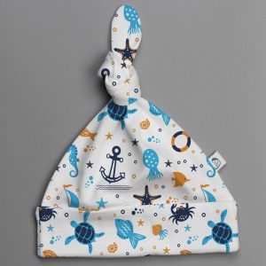 Marine Life knotted beanie-imababywear