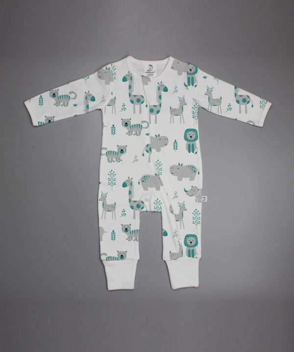 Animal Kingdom long sleeve zipsuit-imababywear