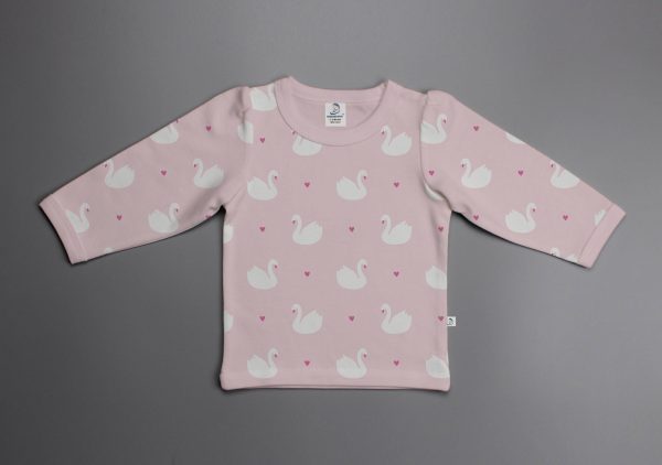 Geese Love puff sleeve T-shirt-imababywear