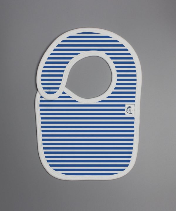 Blue Stripes reversible bib-imababywear