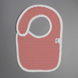 Red Stripes reversible bib-imababywear