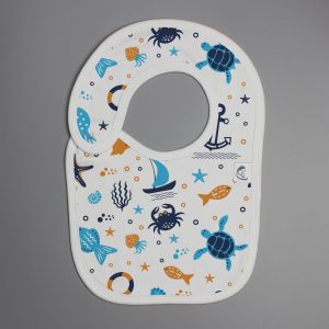 Marine Life reversible bib-imababywear