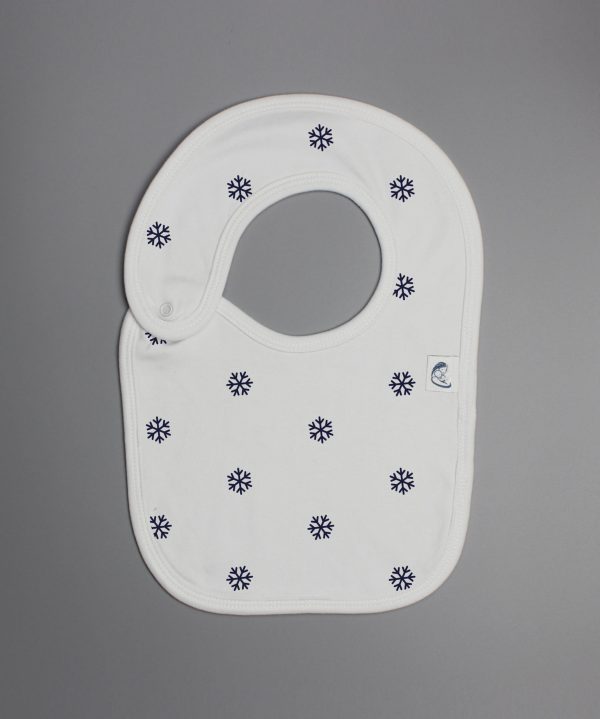 Snow Flakes reversible bib-imababywear