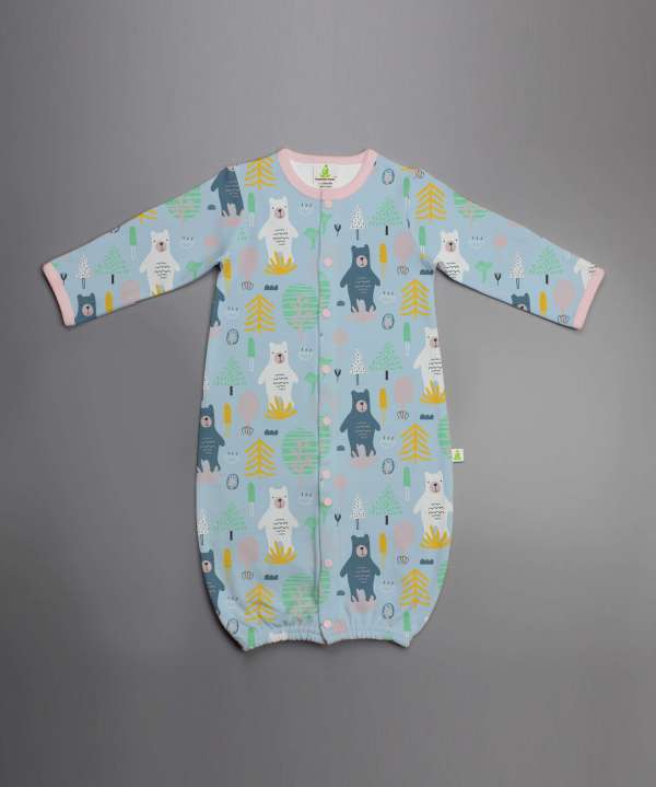 Arctic Bear Convertible Sleepsuit-imababywear