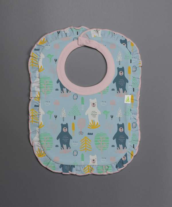 Arctic Bear Frill Bib-imababywear