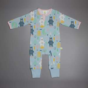 Arctic Bears Long Sleeve Zipsuit-imababywear