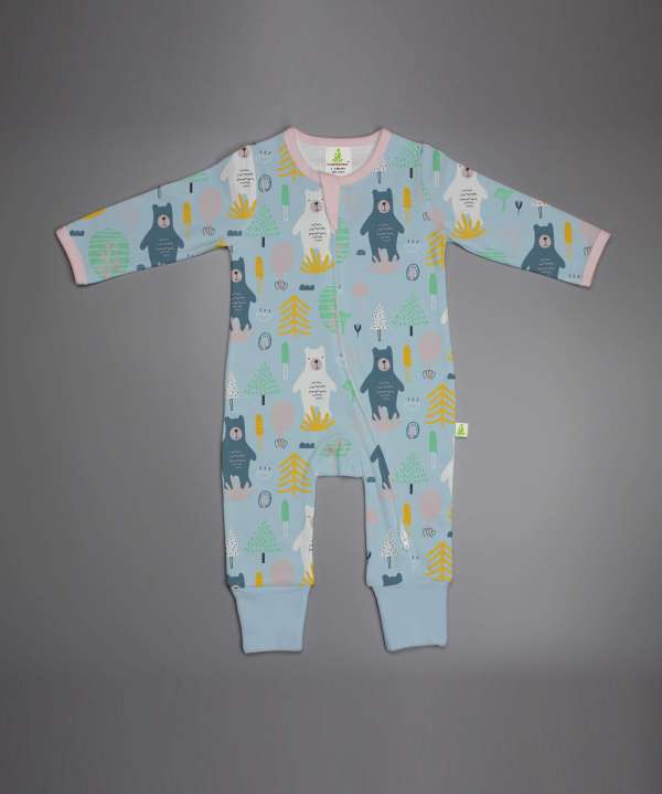 Arctic Bears Long Sleeve Zipsuit-imababywear