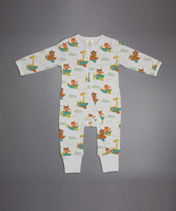 Flying Squad Long Sleeve Zipsuit-imababywear