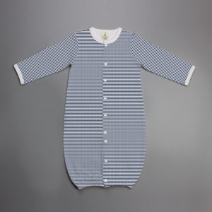 Sapphire Stripes Convertible Sleepsuit-imababywear