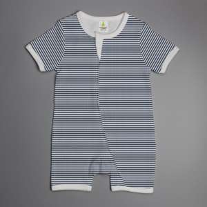 Sapphire Stripes short sleeve zipsuit-imababywear