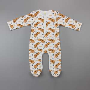 Tiger cubs Button Growsuit-imababywear