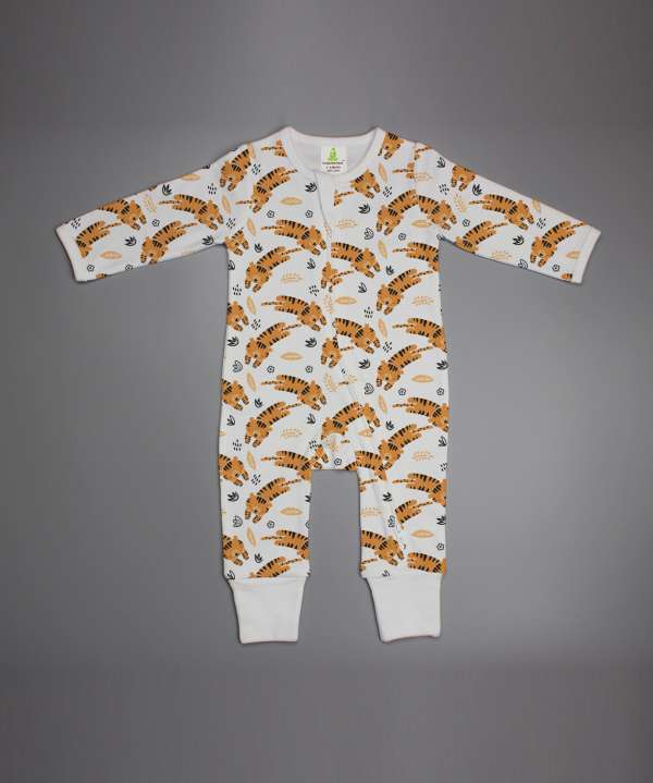 Tiger Cubs Long Sleeve Zipsuit-imababywear